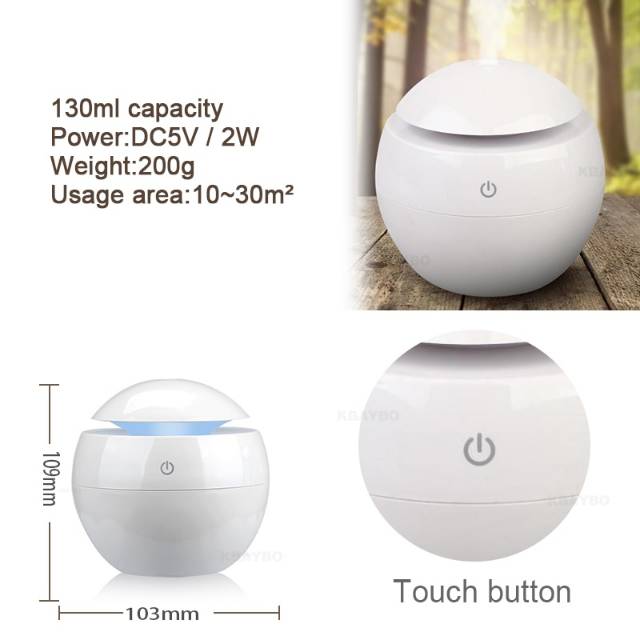 Taffware 130 Ml Minimalist Air Ultrasonic Aroma Humidifier