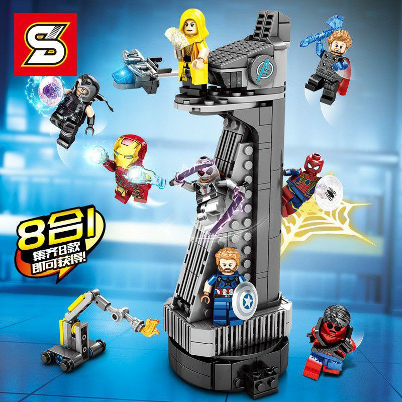 Brick Super Hero Superhero Marvel Avenger SY6399 Endgame Infinity Civil War Thanos Ironman (8 Box)
