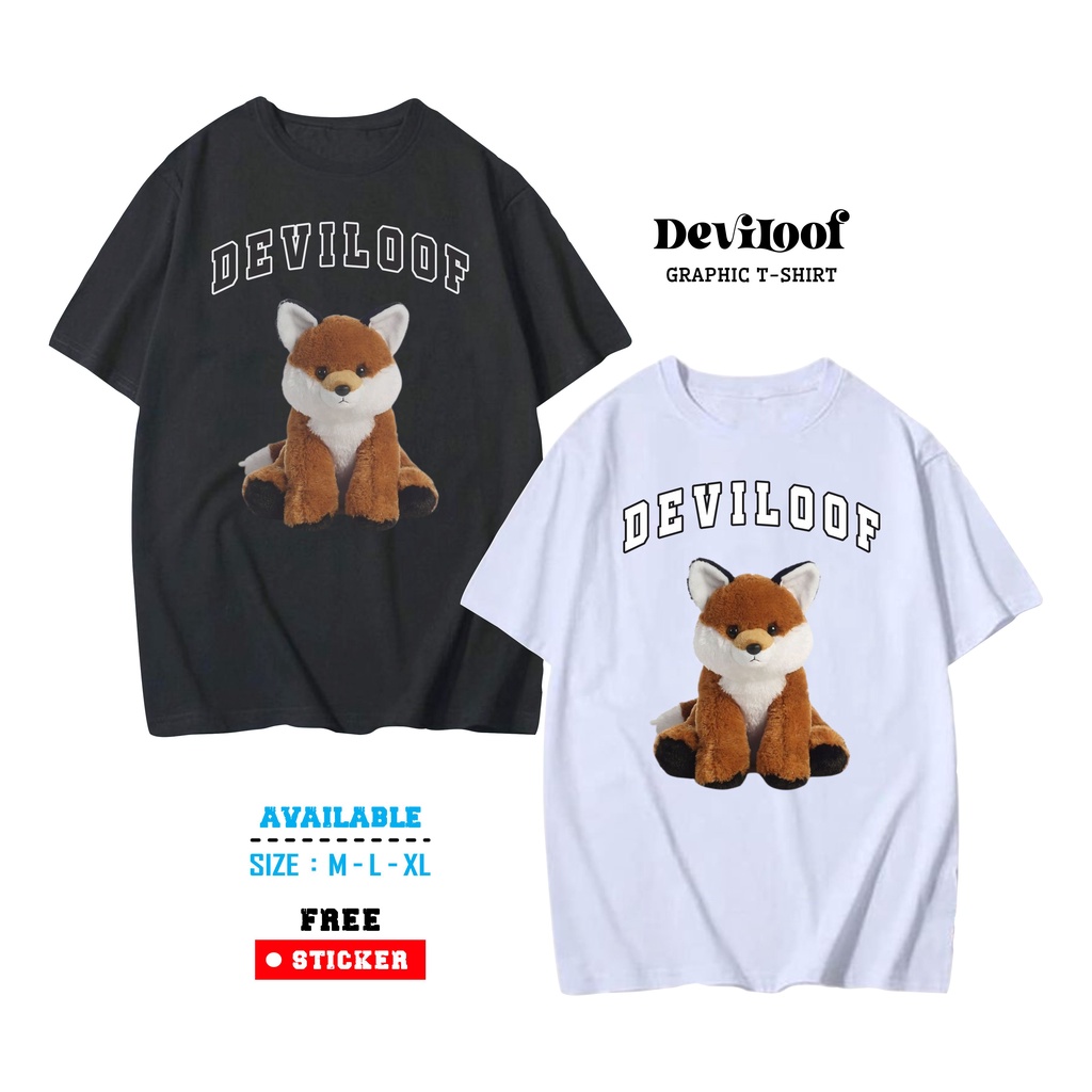 Baju kaos distro motif boneka pria wanita (unisex) / Kaos boneka