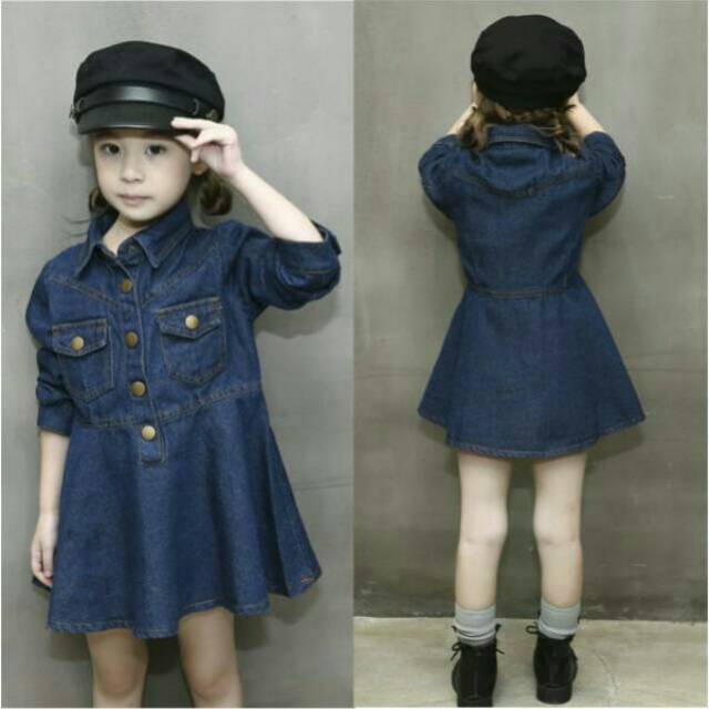 dress klok jeans anak import