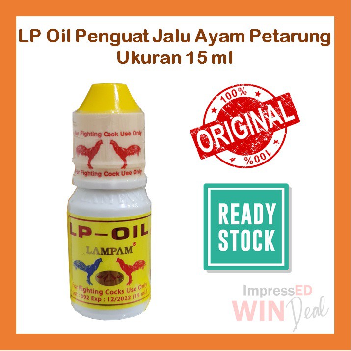 Lampam Jantra LP OIL Isi 15 ml Minyak Pengeras Penguat Jalu Taji Paruh Pacok Patuk Asli Import