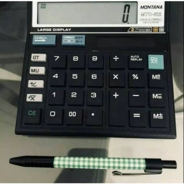 

Kalkulator 12 digit MONTANA MTC-512 | Calculator check dan correct ORI