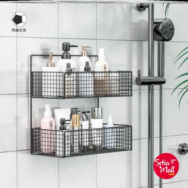 Rak Gantung Dinding Kamar Mandi Rak Gantung Wadah Kosmetik Rak Gantung Dapur Serbaguna