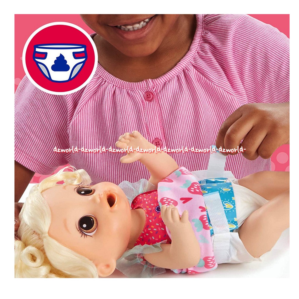 Baby Alive Magical Mixer Strawberry Blender Mainan Boneka Bisa Makan