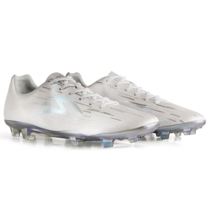 JUAL SEPATU SEPAK BOLA SPECS LIGHTSPEED REBORN FG ILUMINATE IN WHITE SILVER |Futsal PRIA WANITA ANAK