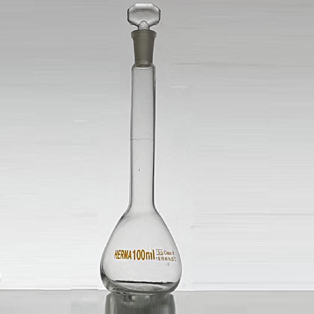 Gratis Ongkir LABU UKUR 250 ML LABU TAKAR | VOLUMETRIC FLASK WITH STOPPER HERMA Termurah