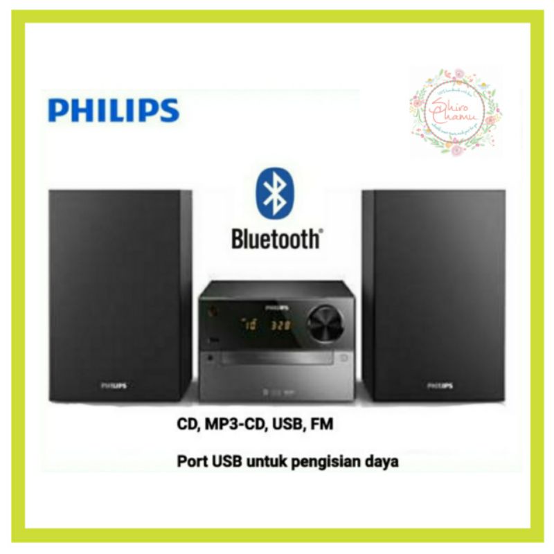Philips Speaker BTM2310 Musik Micro Bluetooth MP3 CD USB FM Woofer