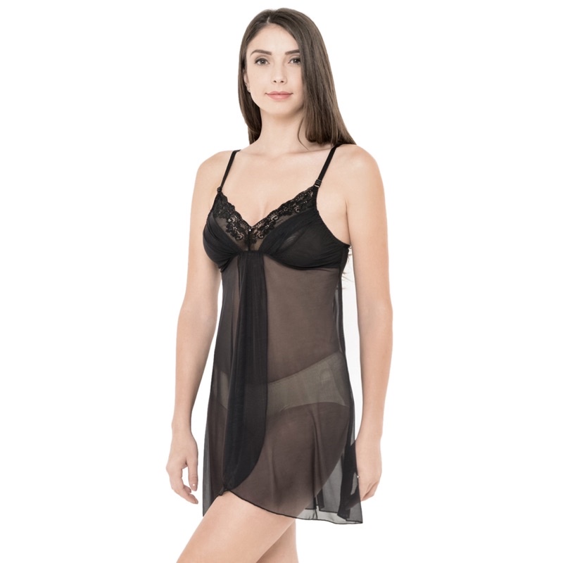 SALVIA NIGHT SLIP / baju tidur wanita, Lingerie AllSize muat sampai ukuran XL