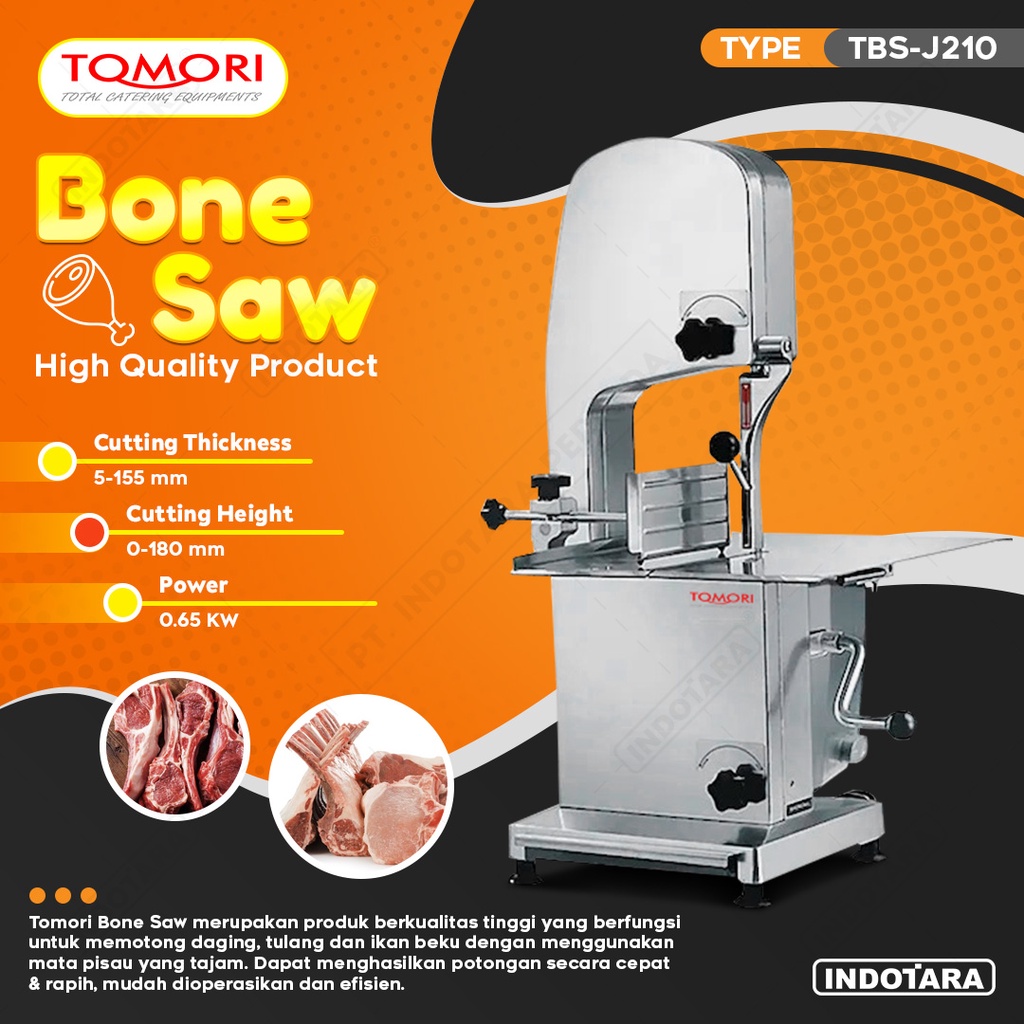 Mesin Pemotong Daging Tulang Beku / Bone Saw Tomori - TBS J210