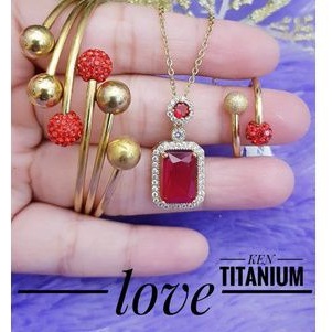 Titanium Set Perhiasan Dewasa 180601