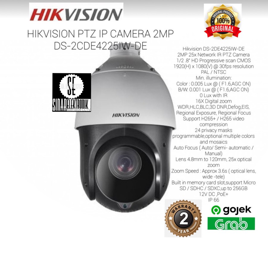 Ip PTZ HIKVISION DS-2DE4215IW-DE