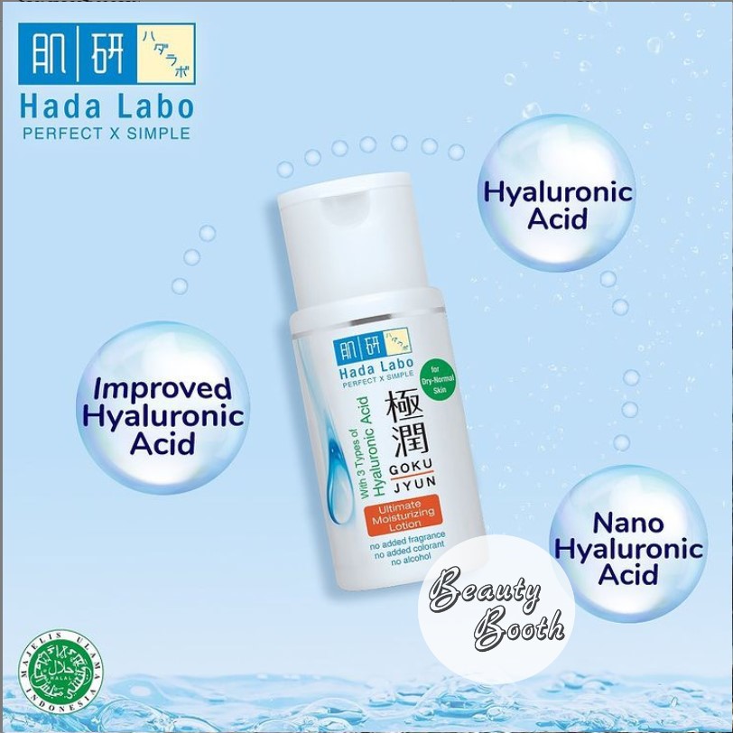 HADA LABO Gokujyun Ultimate MOISTURIZING LOTION 100ml (FOR DRY SKIN / GARIS ORANGE)