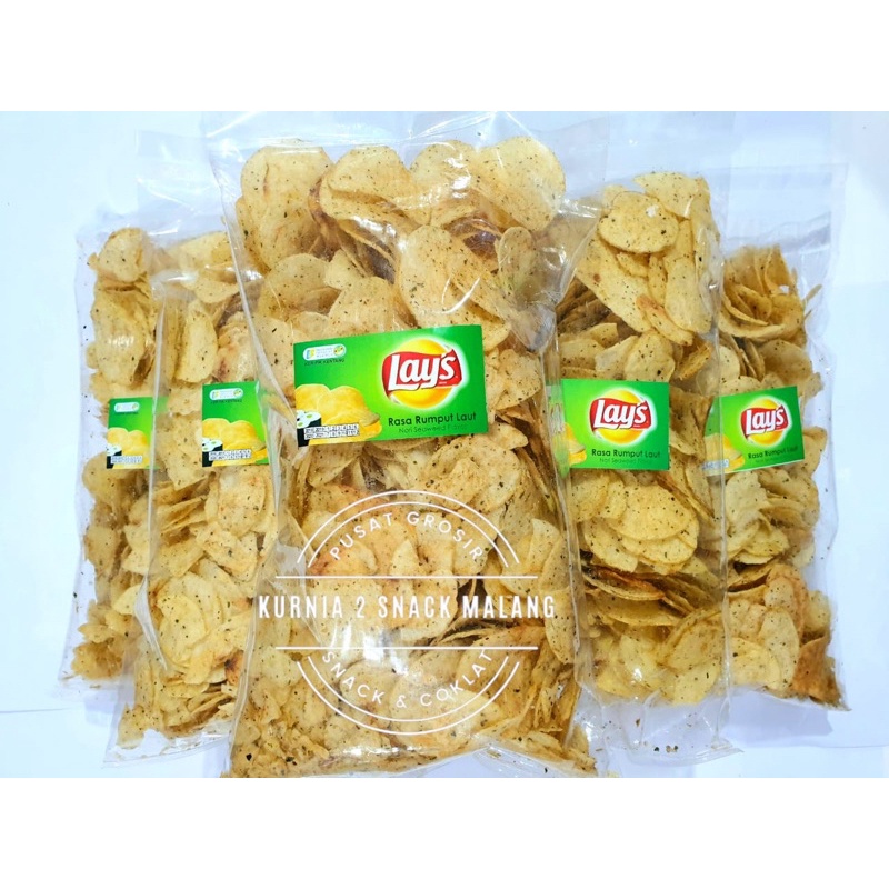 SnackLays KentangRumput laut 250gr /snack kiloan /snack ori/SnackLos/SnackBal/KueLebaran