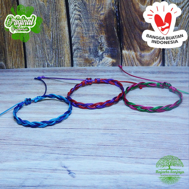 Gelang Anyaman Kepang Tali Waterproof