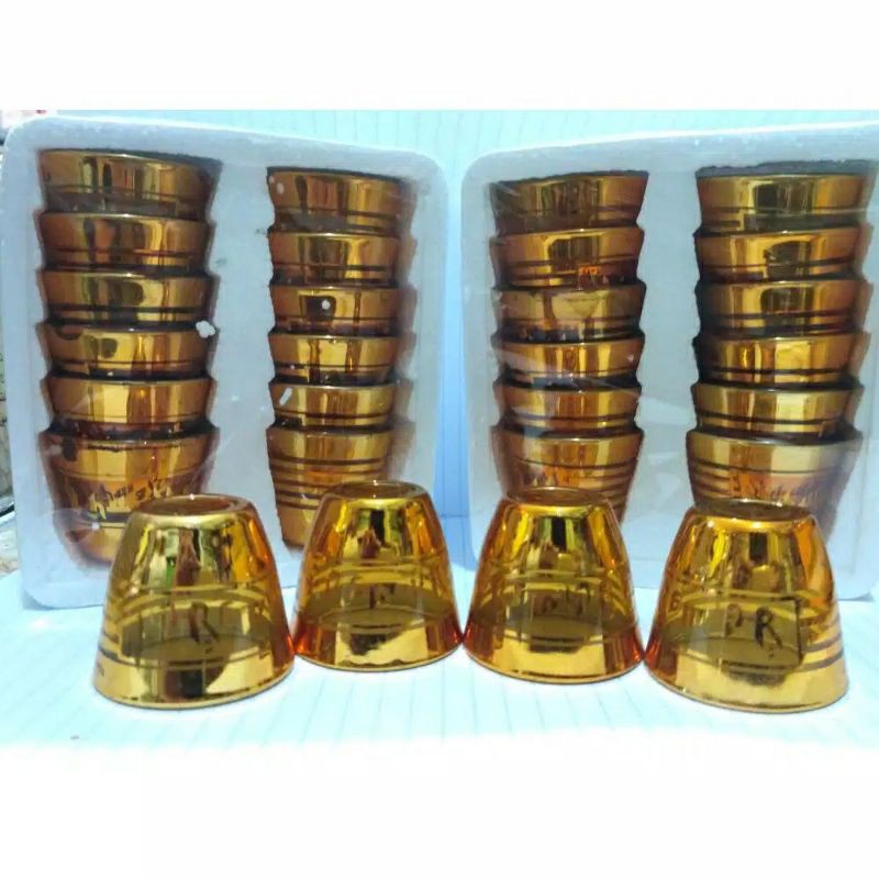 Gelas ZamZam 12pcs / Gelas Cucing / souvenir Haji umroh