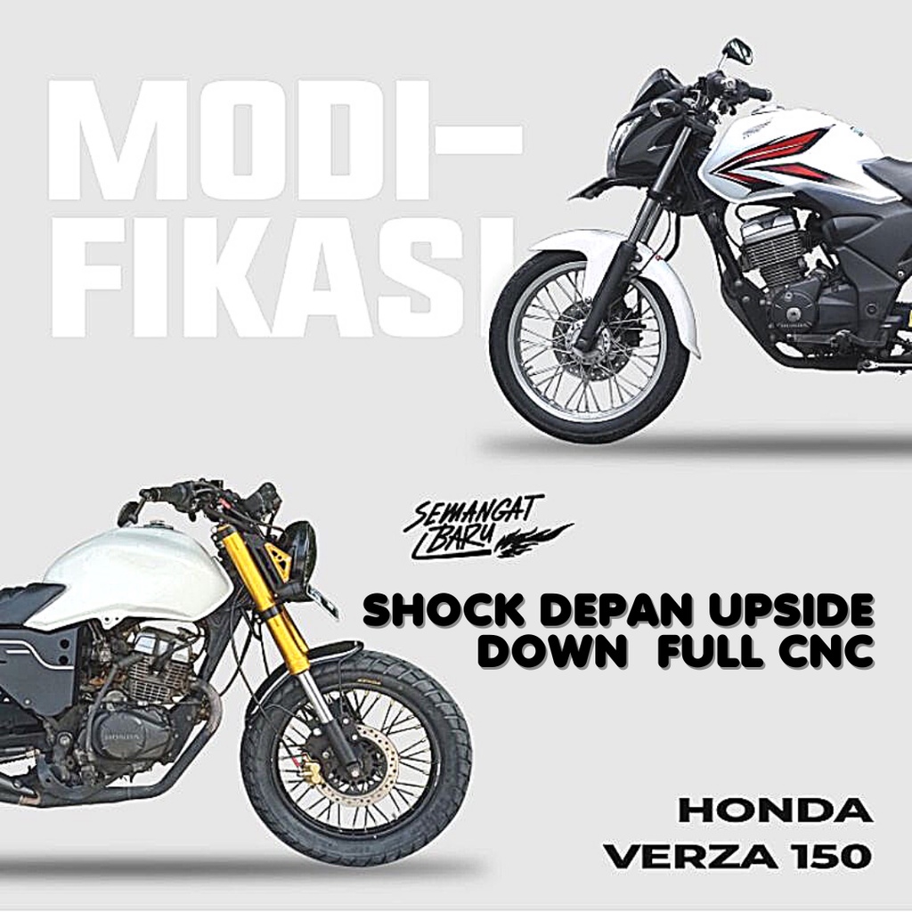 SHOCK DEPAN UPSIDE DOWN  FULL CNC VERZA MEGAPROMONO TIGER GL SCORPIO THUNDER CBR VIXION PNP