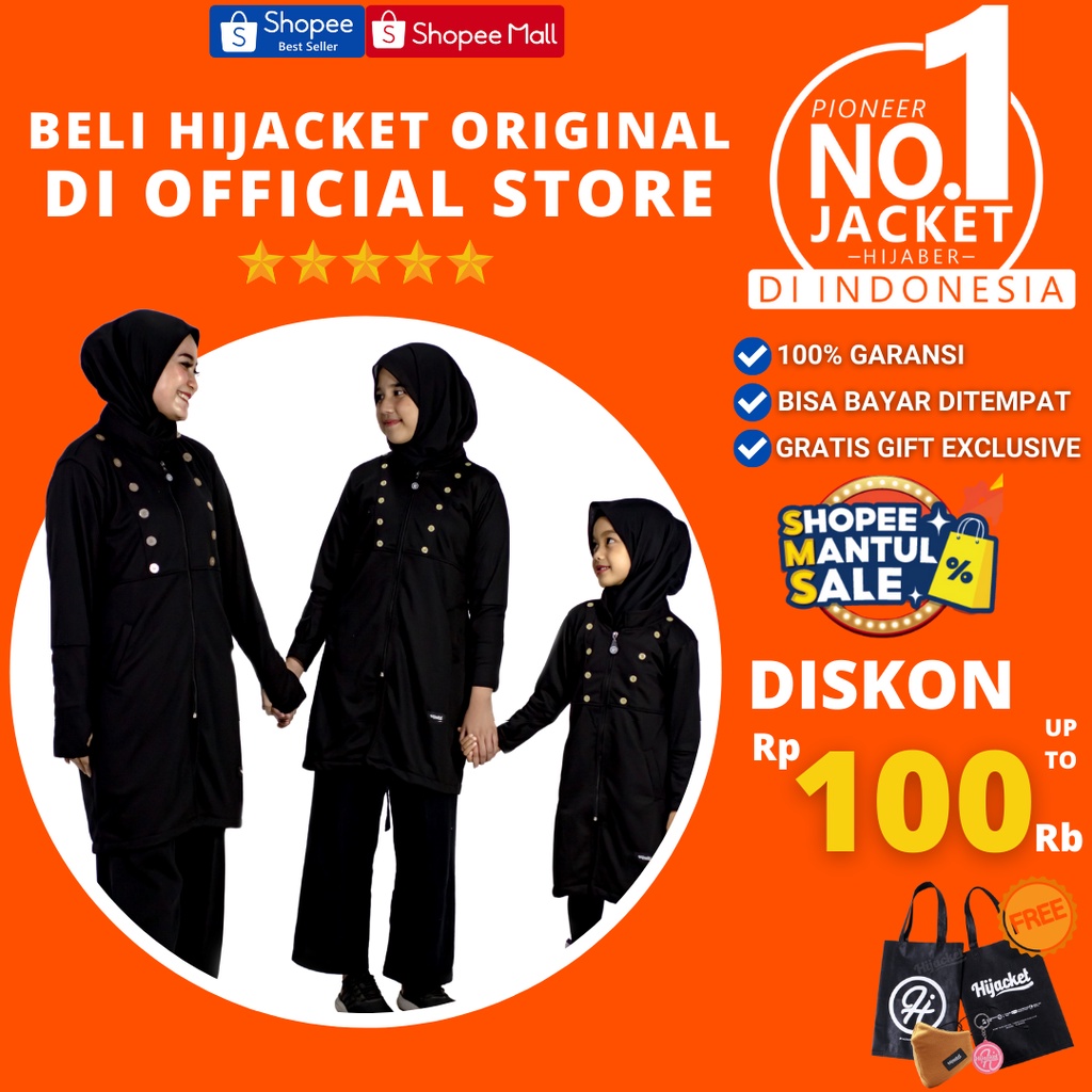 ✅Beli 1 Bundling 3✅Hijacket Original ZOYA and KIDS Series Jacket Hijaber Jaket Wanita Muslimah Azmi Hijab No 1 Indonesia Hijaket Jaket Hijab Hijaber Tebal Hangat Premium Jaket Musim Dingin