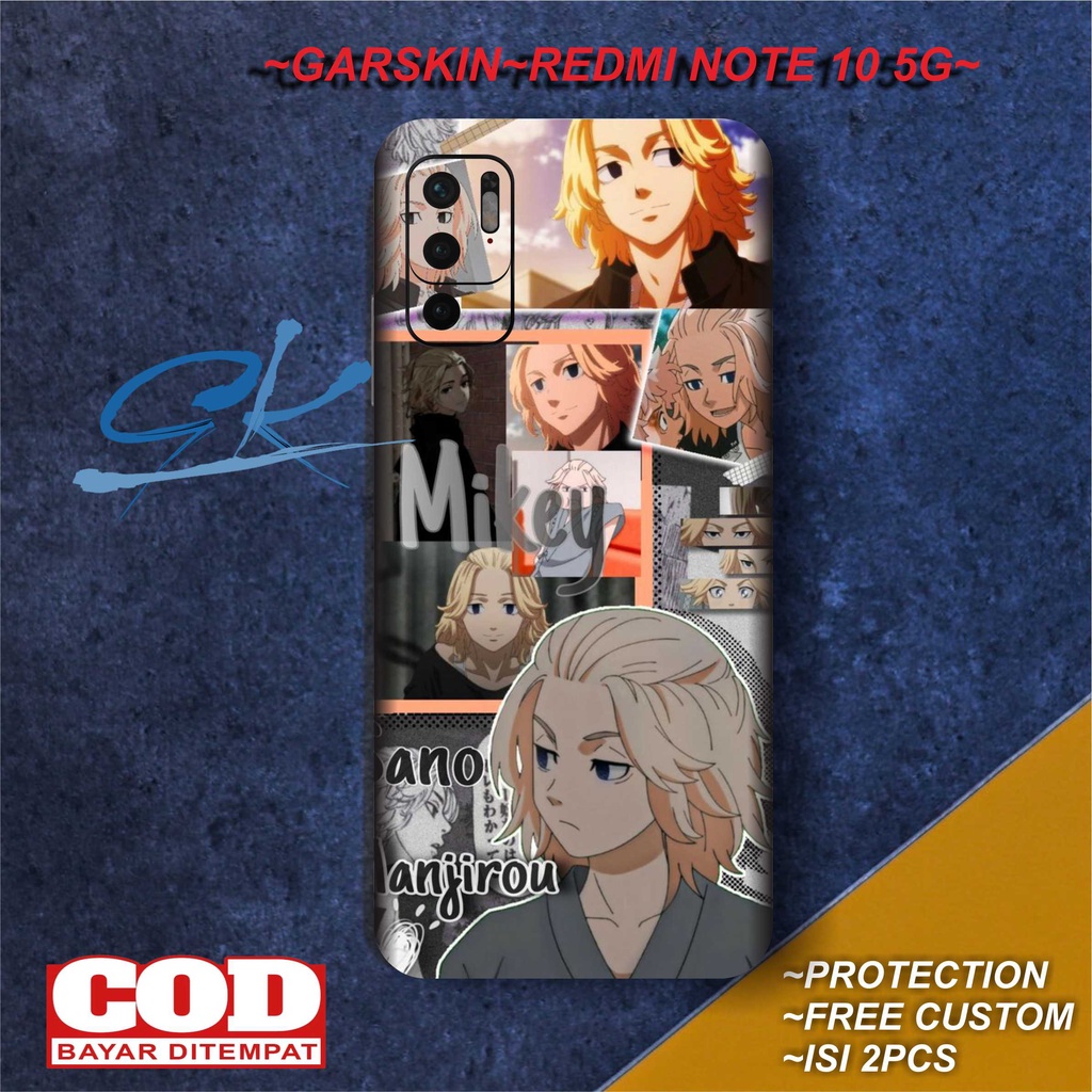 GARSKIN/STIKER REDMI NOTE 10 5G motif anime - ISI 2PCS