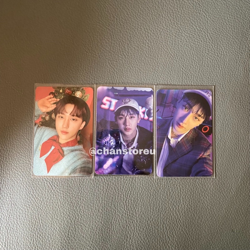 photocard official christmas evel straykids bangchan changbin