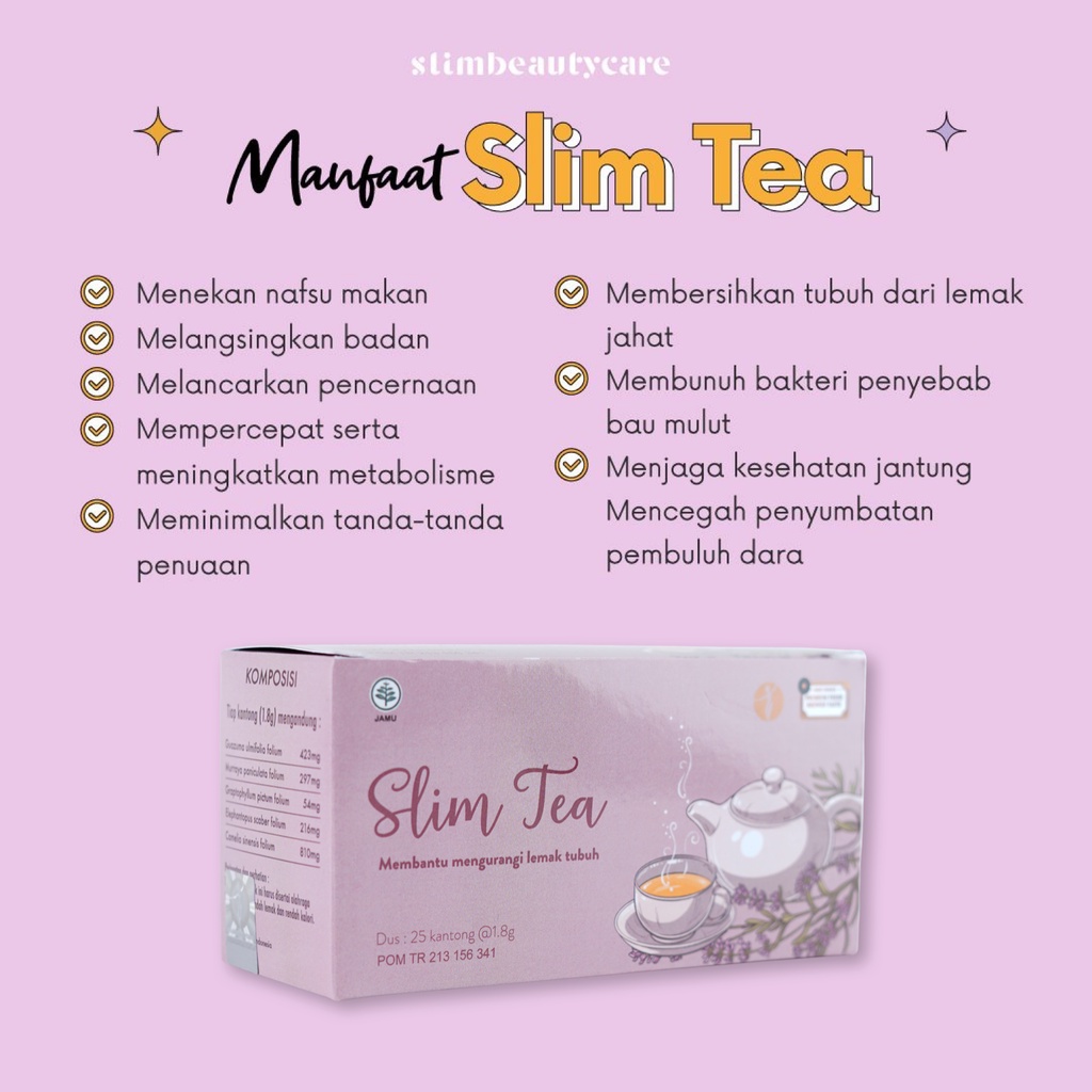 SLIM TEA BY SLIMBEAUTYCARE (TEH PELANGSING / SSLIMMING) BPOM HALAL BUSUI FRIENDLY