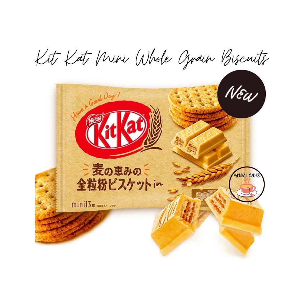 

COKELAT - KITKAT MINI WHOLE GRAIN BISCUITS
