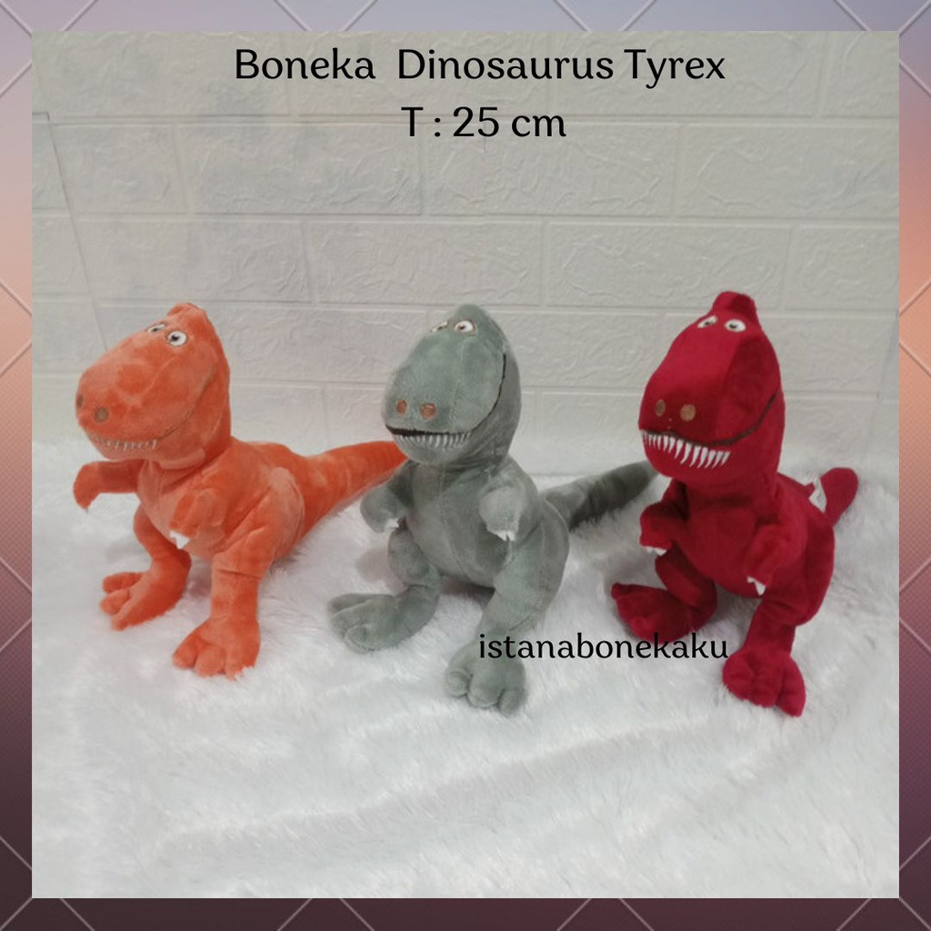 Boneka Dinosaurus Dino Tyrex Trex Tirex Premium Kualitas Bahan Lembut