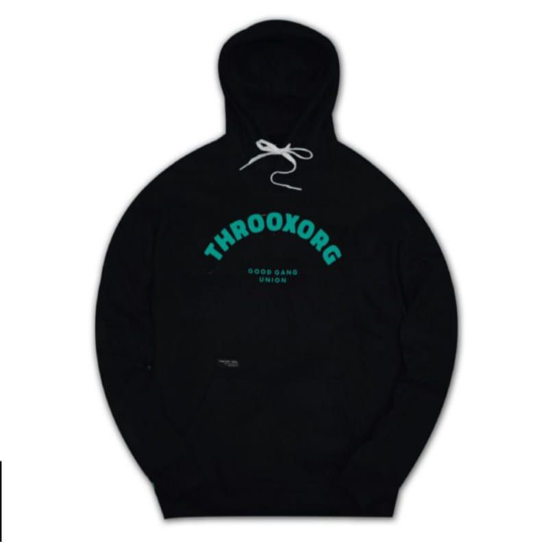HOODIE JAKET THROOX TOSCA BLACK