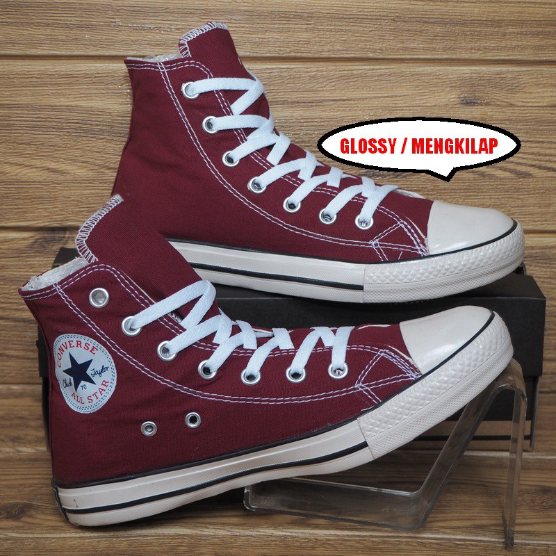 Sepatu ALLSTAR Converse 70s Egret High tinggi HI SNEAKERS CONVERS ALL STAR 70 S MERAH MARRON