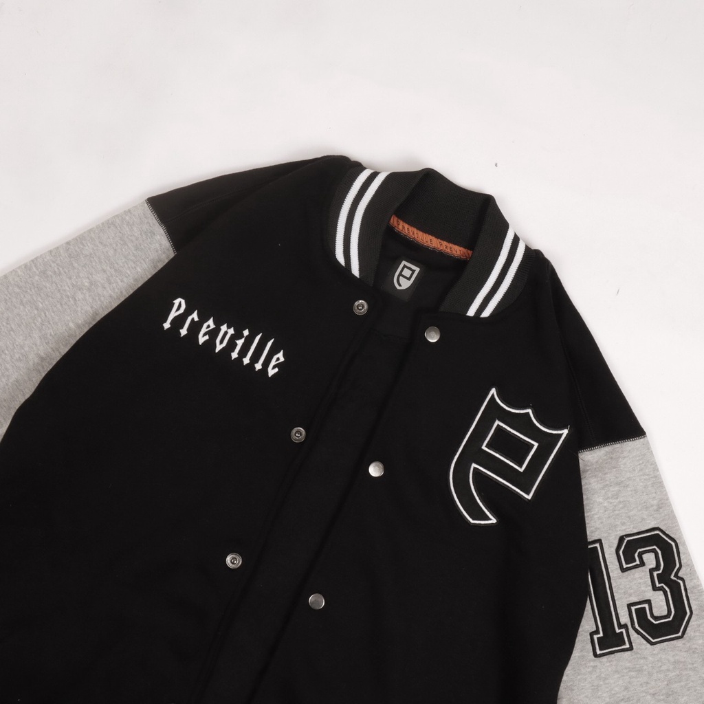 JAKET BASEBALL PREVILLE SIMPLE UNISEX GOOD QUALITY