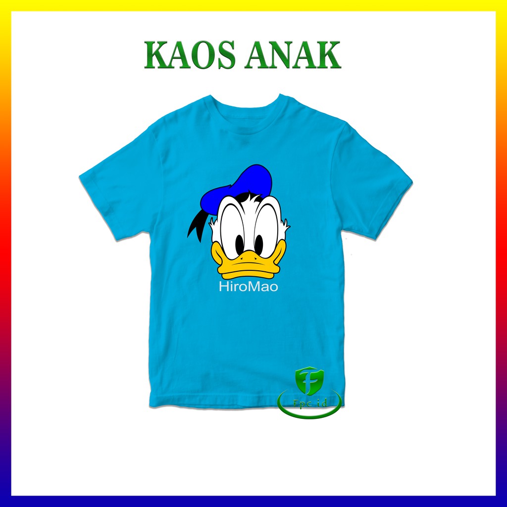 Kaos Donal Duck Head Cotton Combed 30s Baju Anak Pakaian Murah Atasan Berkualitas