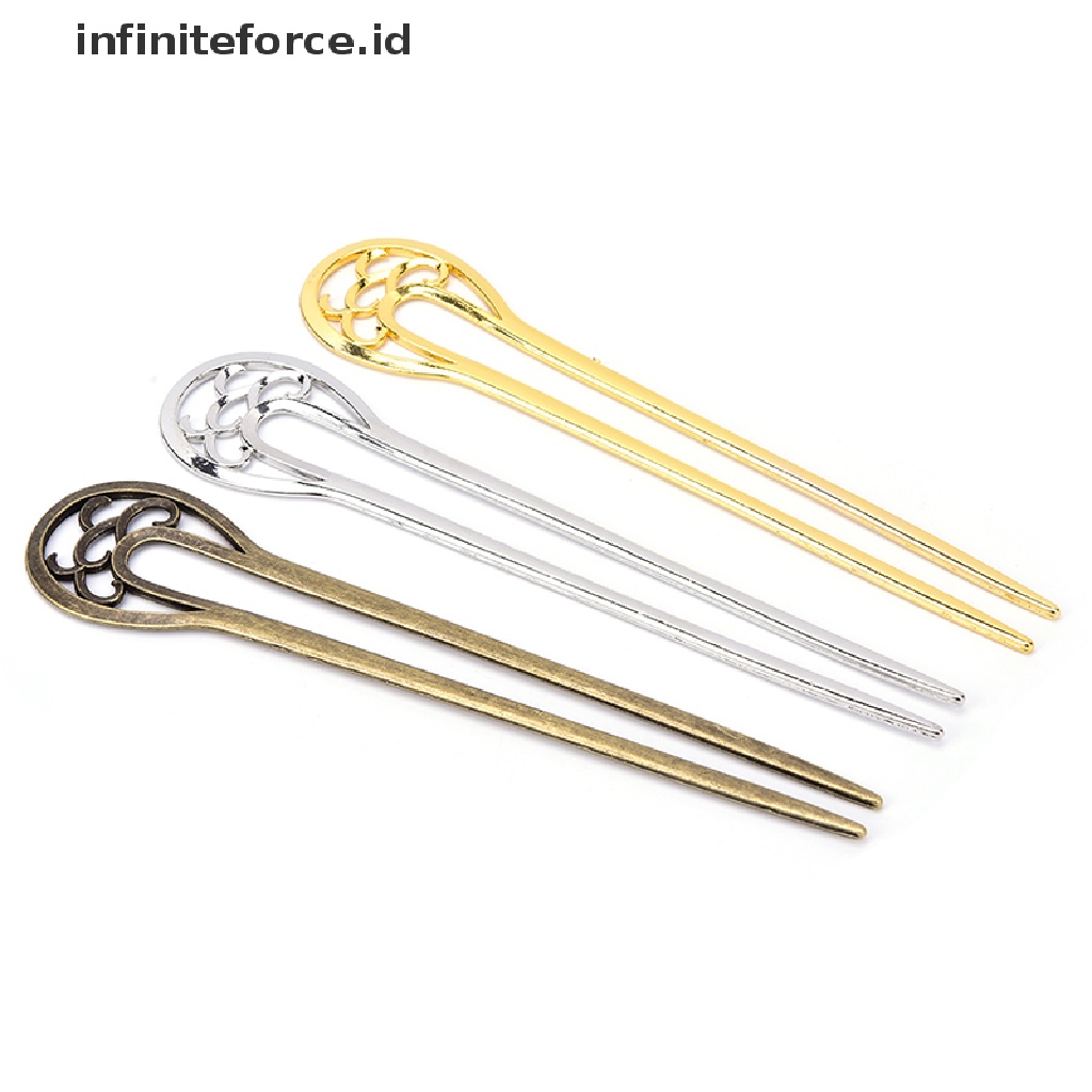 Infiniteforce.id Tusuk Konde Bentuk U Bahan Metal Gaya Retro Untuk Wanita