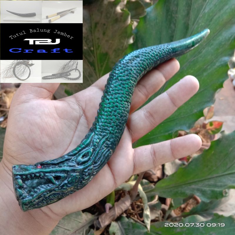 PIPA ONCE AKAR BAHAR/TALI ARUS HIJAU UKIR NAGA TBJcraft