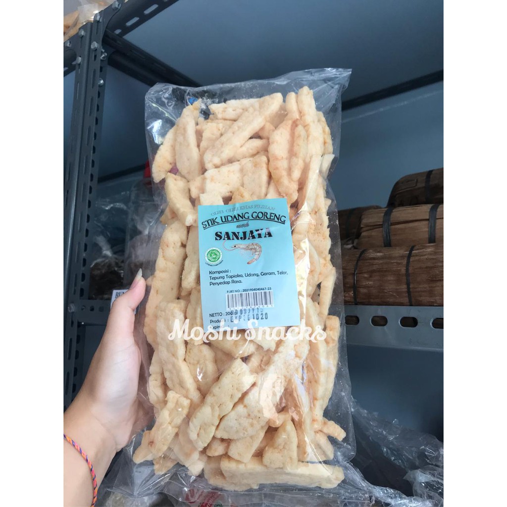 

Kemplang Stik Stick Udang Goreng Sanjaya Asli Bangka 180gr / Kerupuk Bangka Krupuk Bangka Halal Enak Gurih