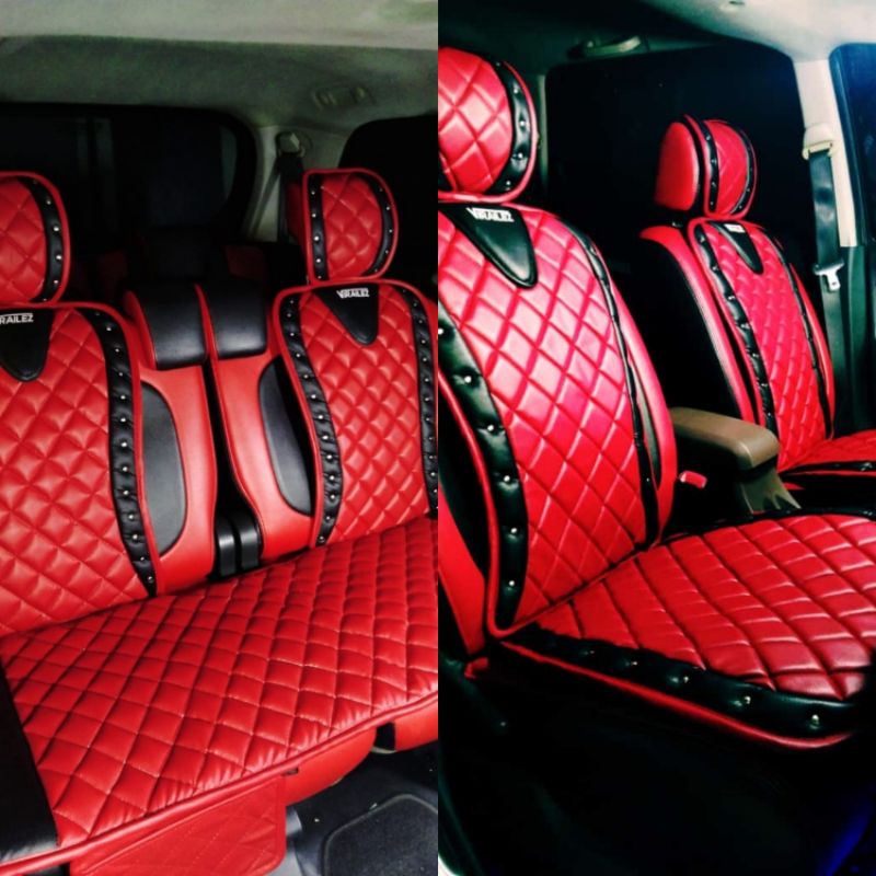 ALAS DUDUK JOK MOBIL COVER JOK MOBIL BAHAN BLUDRU FULSET ALAS + SANDARAN DAN COVER HEADREST