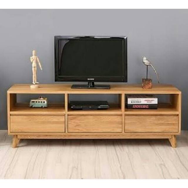 Meja tv, rak lemari bufet credenza kayu jati minimalis vintage retro