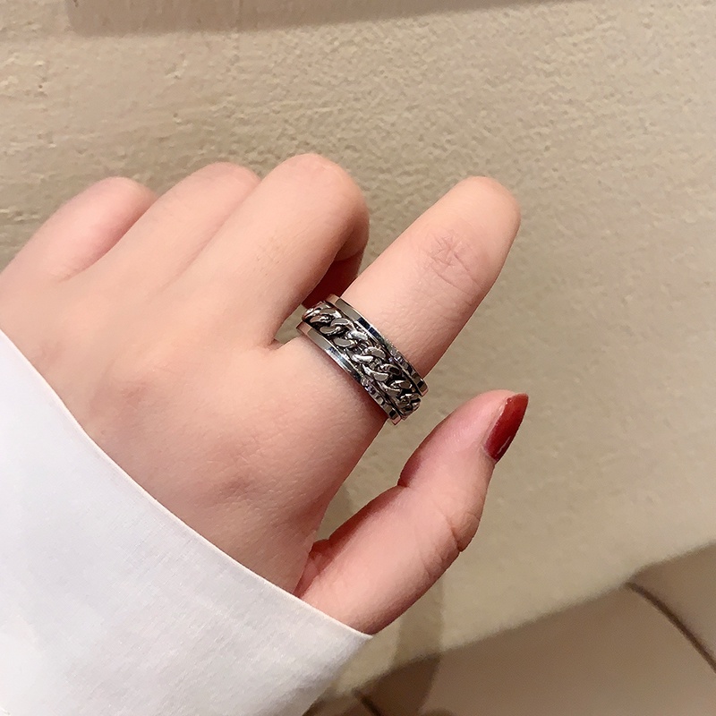 Cincin Rantai Model Putar Untuk Aksesoris