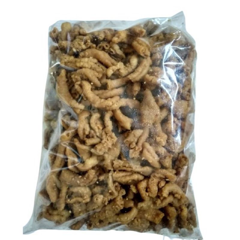 

KERIPIK USUS AYAM 1KG (1000 GR) - RENYAH - KRIPIK USUS TEPUNG