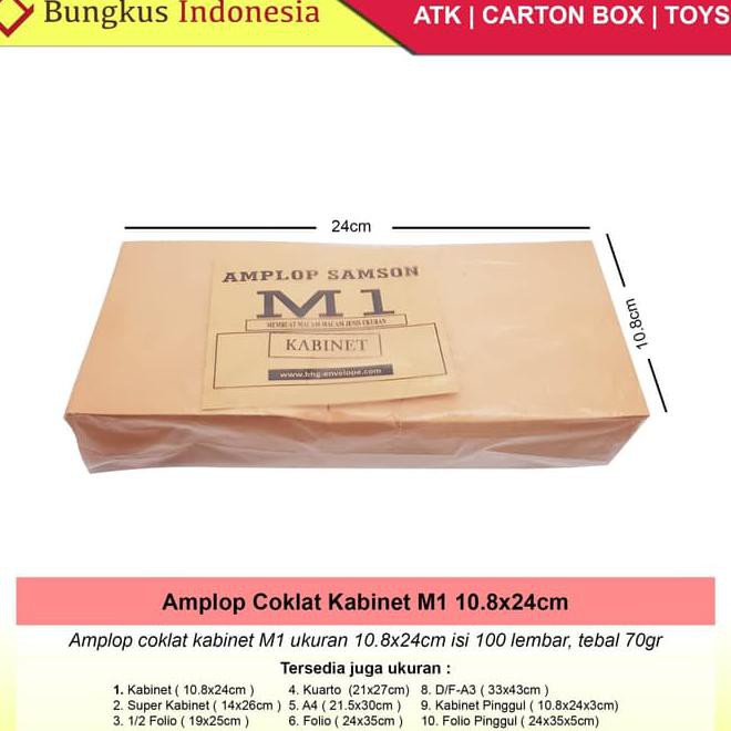 

Amplop Coklat Ksk Kabinet (10.8X24Cm)