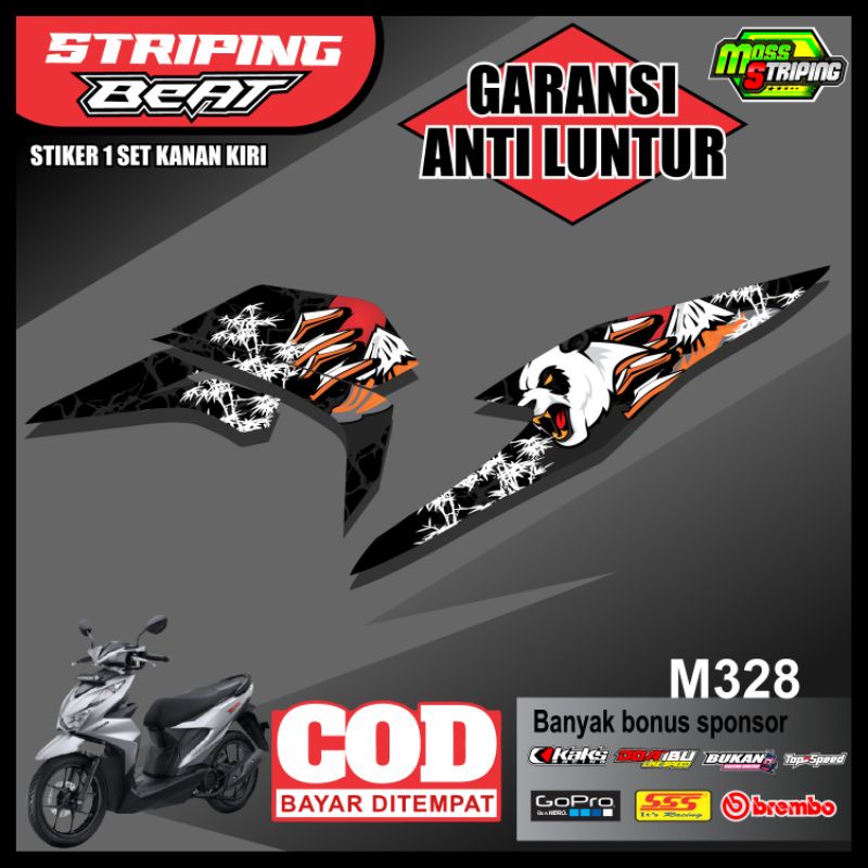 Sticker Stiker Striping Honda Beat Deluxe CBS ISS 2020 2021 - Striping Beat Street 2020 2021 New Lis
