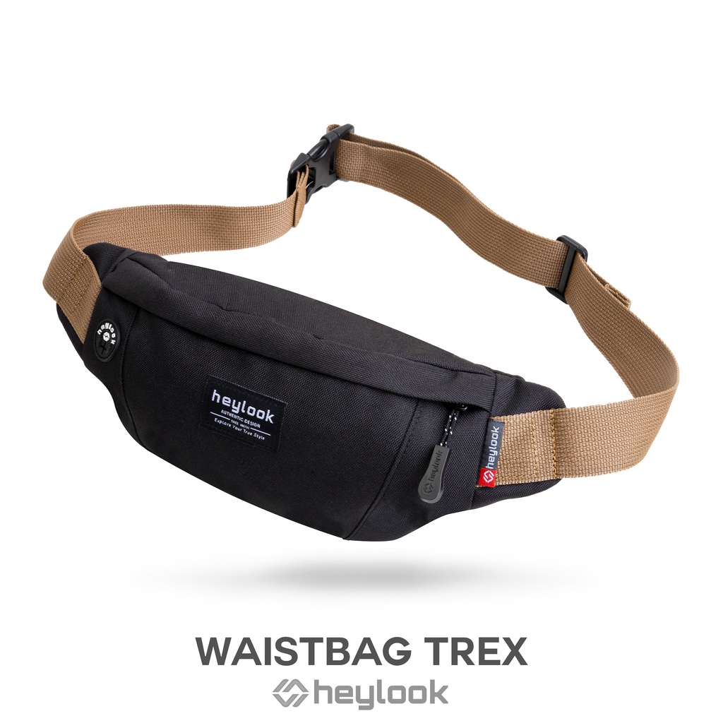 HEYLOOK Project - Tas Selempang TREX Pria Terbaru Waist Bag Pria Anti Air Anti Sobek