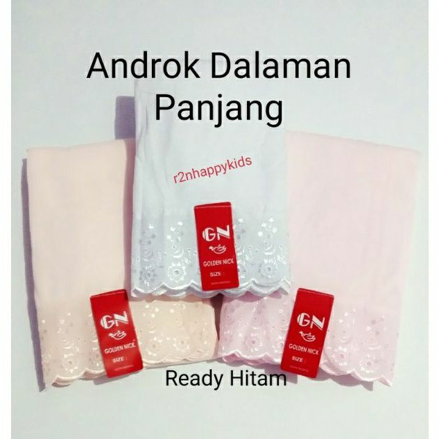Androk Dalaman Wanita Panjang | Rok Dalaman Panjang Golden Nick / Yutind | Under Rok | Maxi Panjang