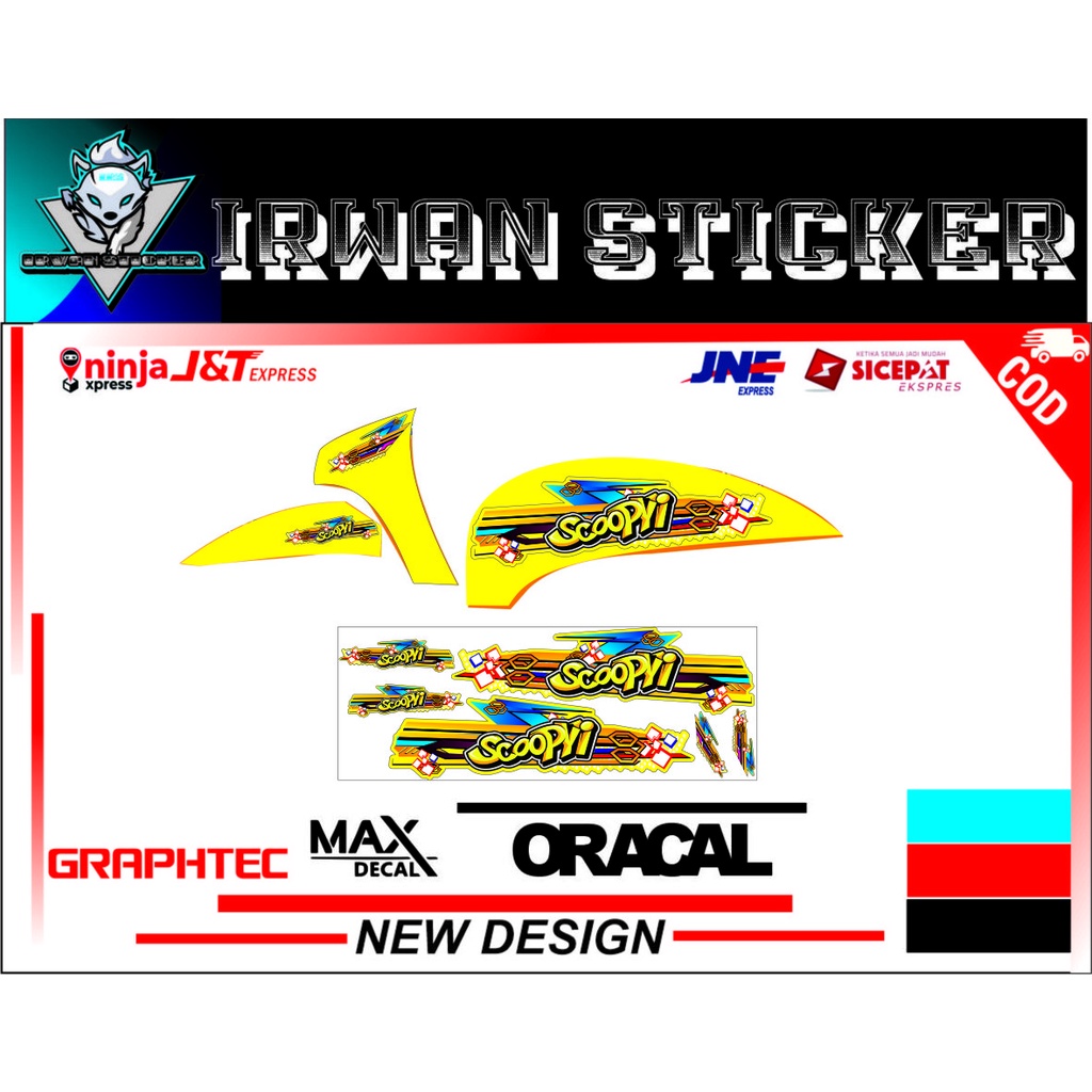 JUAL STRIPING VARIASI COSTUM HONDA SCOOPY 2018/2019 MOTAI COD.////