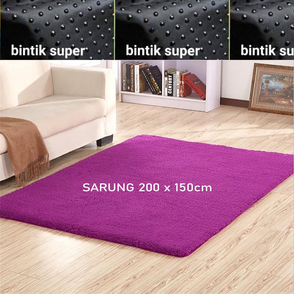 SARUNG BULU RASFUR 200x150cm ANTI SLIP