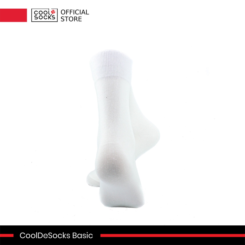 Kaos Kaki Polos CoolDeSocks Basic | White - Warna Putih