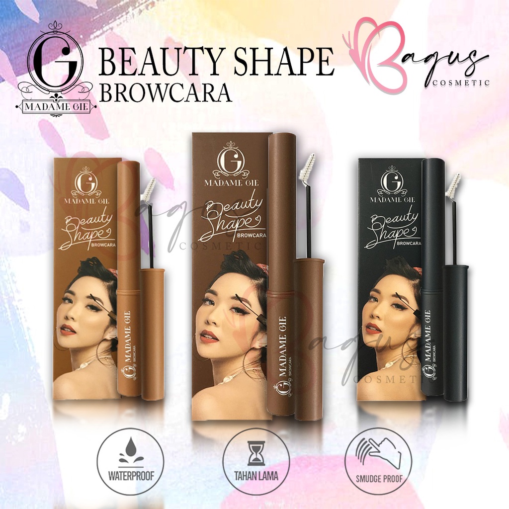 ⭐BAGUS⭐ MADAME GIE BEAUTY SHAPE BROWCARA | Mascara Alis