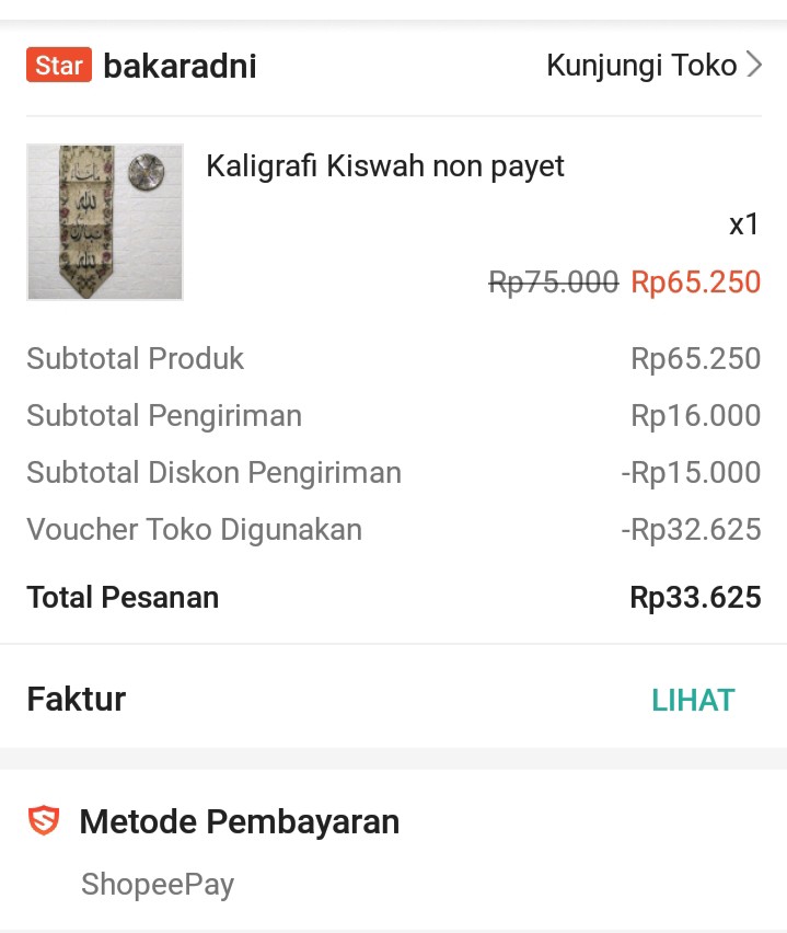 Kaligrafi Kiswah Non Payet