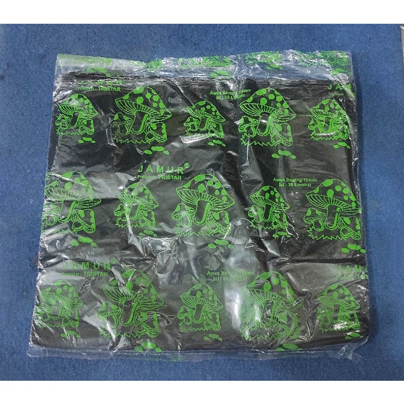 Besar Kantong plastik kresek Jamur Hijau Hitam