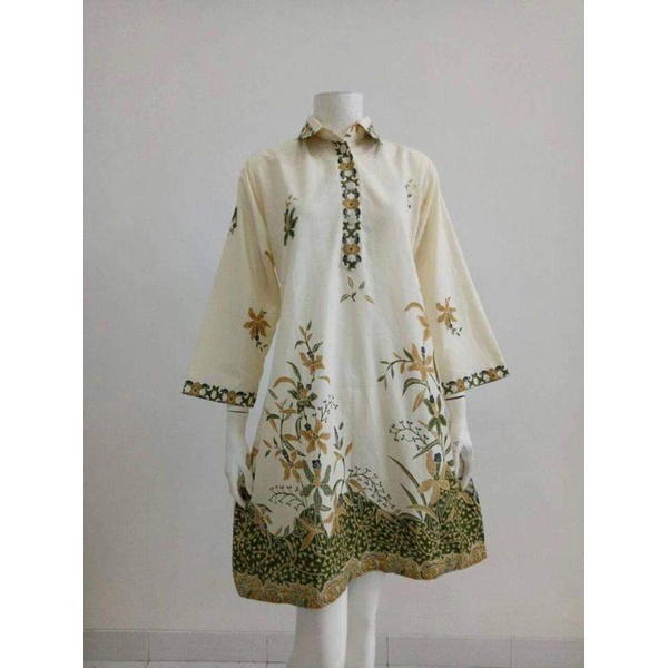Tunik Batik - Atasan Batik Wanita Modern Kekinian Jumbo ld 120 - Baju Batik Kondangan Kerja Wanita -