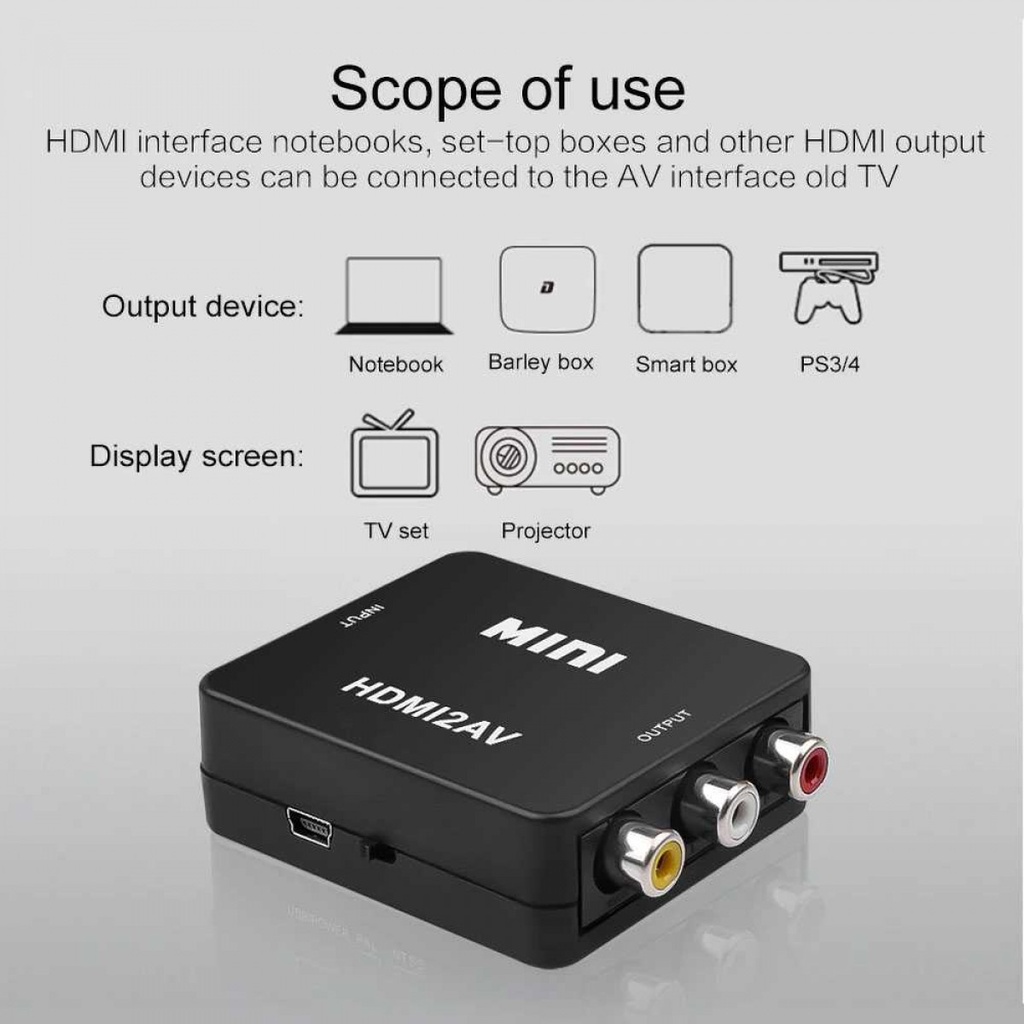 Converter HDMI to RCA AV 1080p - HDV-M710