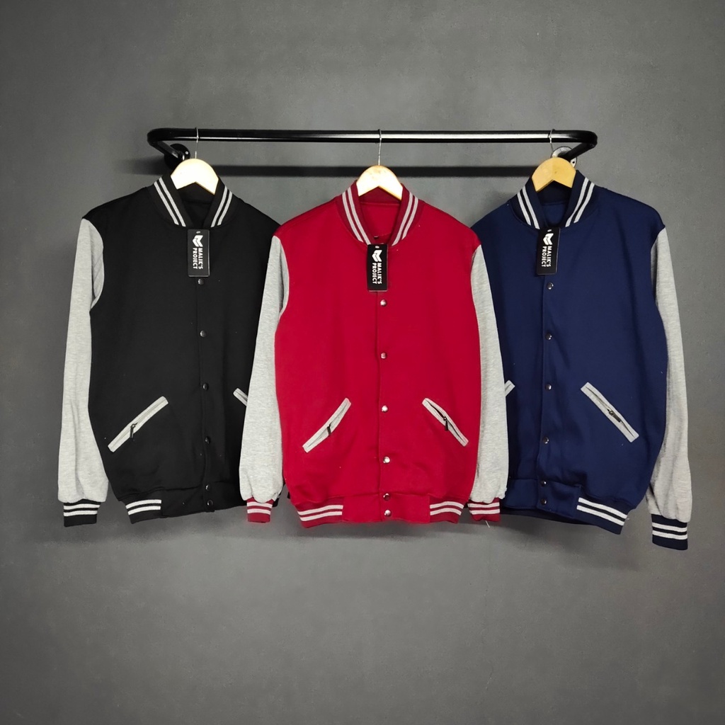 JAKET PRIA - JAKET VARSITY POLOSAN - JAKET BOMBER BASEBALL - JAKET BOMBER SUKAJAN - JAKET SALVIO HEXIA